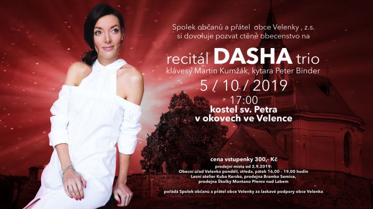 Pozvánka na&nbsp;koncert DASHY